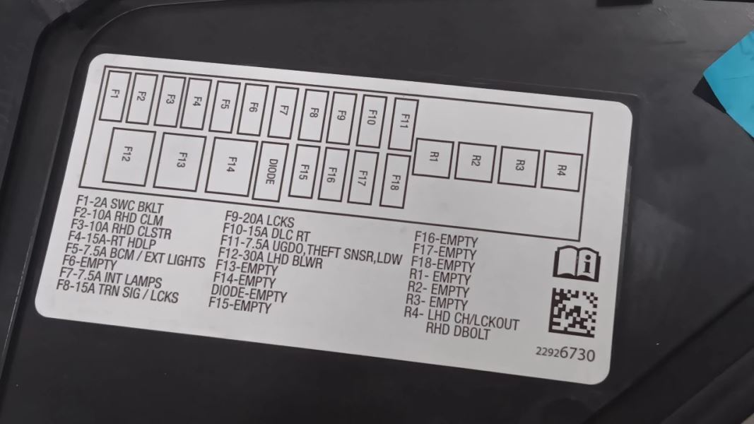 Chevy Volt Dash Side Cover Right Passenger Trim Panel  2011 2012 2013 2014 2015