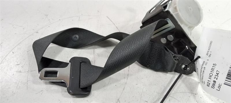 2015 Honda Accord Seat Belt Strap Retractor Left Rear Back