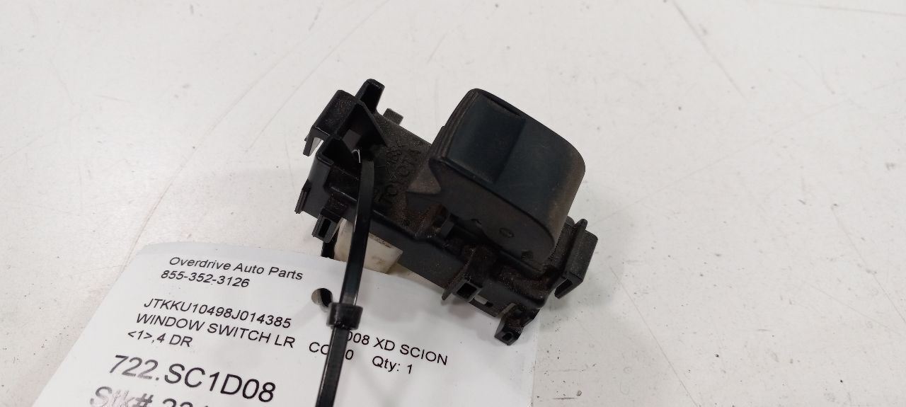 XD Scion Window Switch Power Left Driver Rear 2008 2009 2010 2011 2012