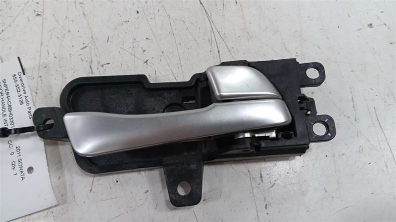 Hyundai Sonata Door Handle Right Passenger Rear Interior Inside 2011 2012 2013 2