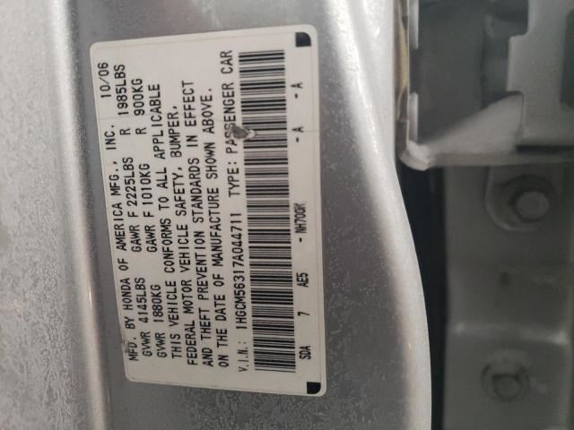 Accord AC Hose Line 2007 2006 2005 2004 2003