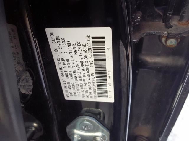 Interior Parts Misc 2009 ACURA TSX 2010 2011 2012 2013