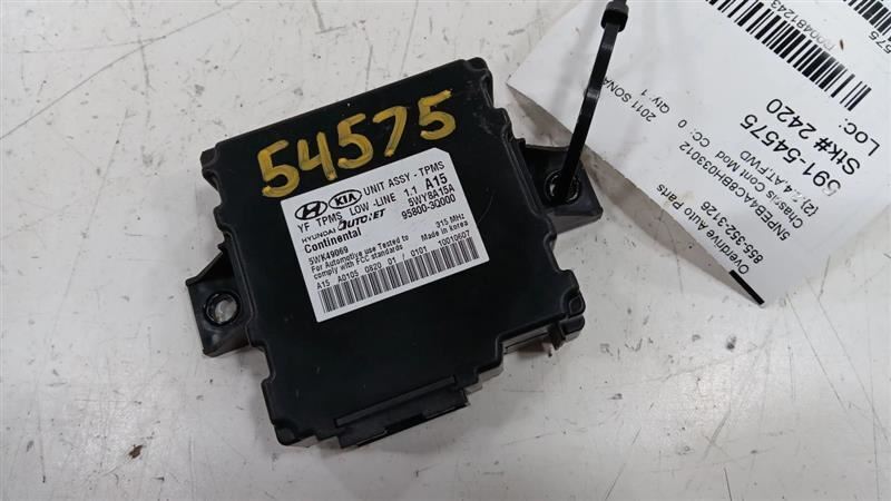 Chassis ECM Suspension TPMS Center Dash Turbo Fits 11-13 SONATA