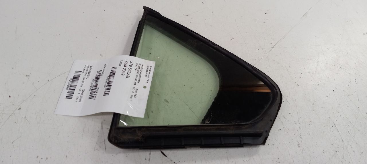 Driver Left Rear Door Vent Glass Window Sedan Fits 13-14 TSX