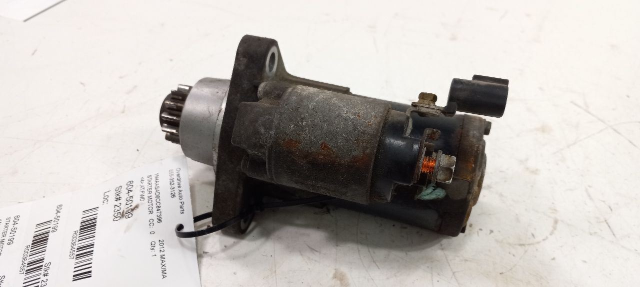 Engine Starter Motor 6 Cylinder Coupe Fits 07-13 ALTIMA