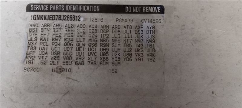 2011 Chevy Traverse Timing Gear 2009 2010 2011 2012