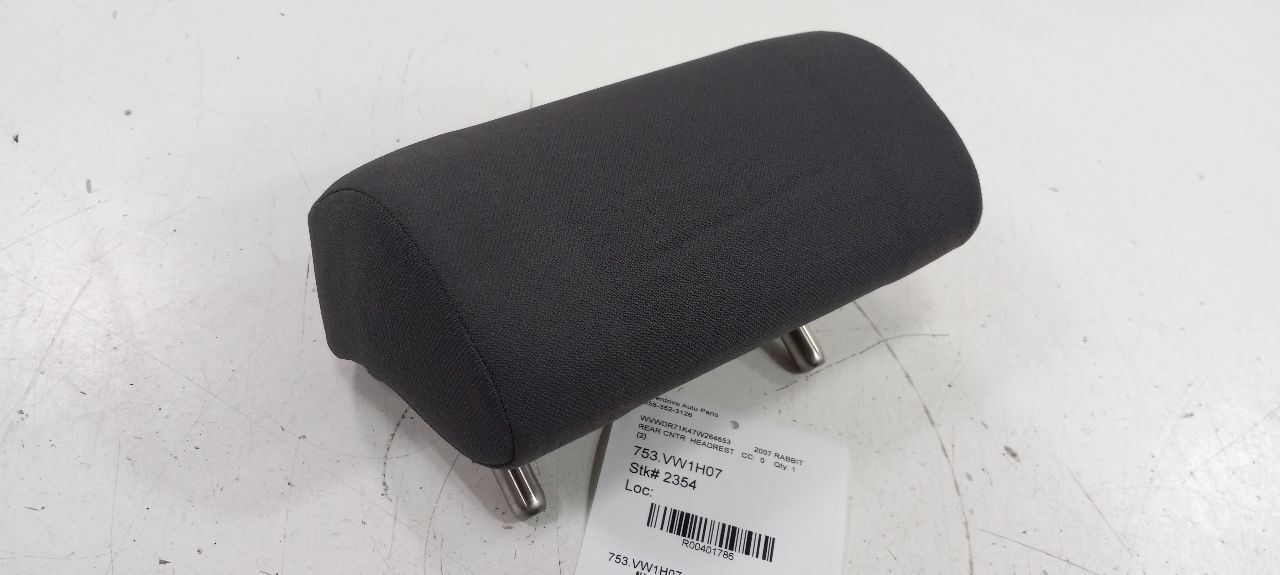 Volkswagen Rabbit Center Middle Headrest Seat Head Rest Rear Back 2006 2007 2008