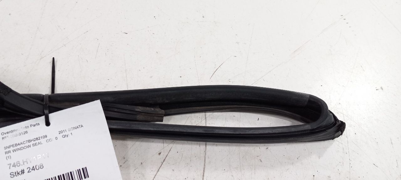 Hyundai Sonata Door Glass Window Seal Rubber Right Passenger Rear Back 2011 2012