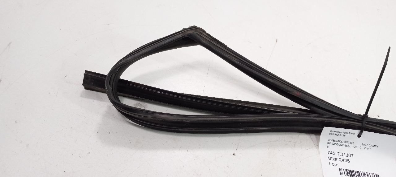 Toyota Camry Door Glass Window Seal Rubber Right Passenger Front 2007 2008 2009