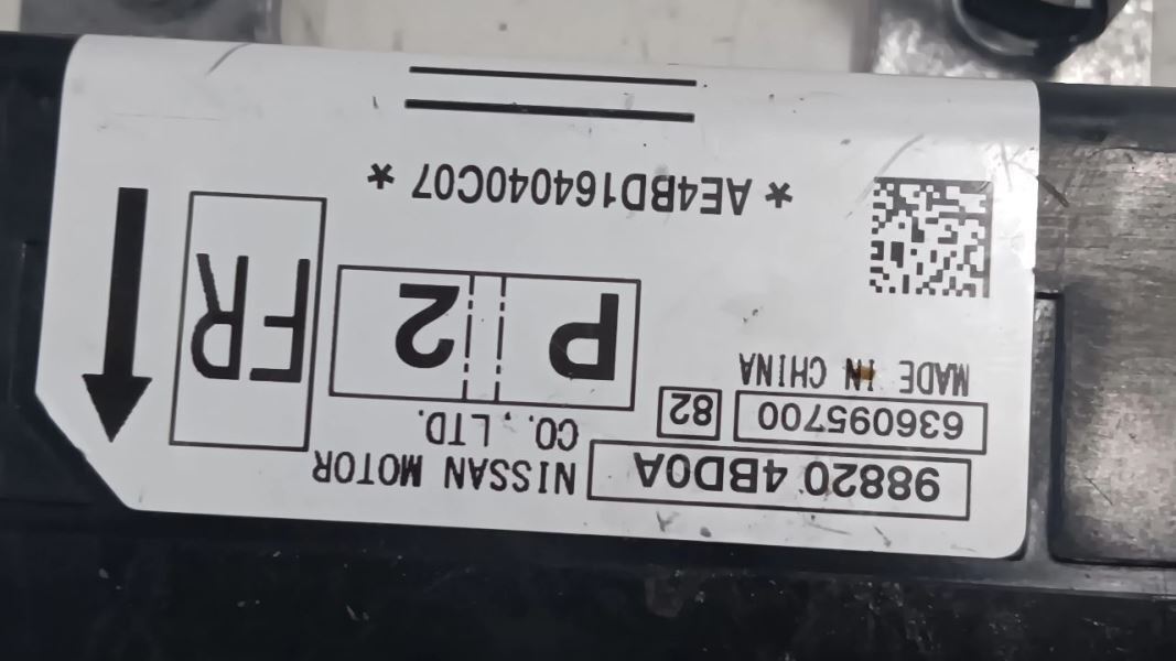 Crash Impact Collision Bag Computer Control Module VIN K 1st Digit Fits 16 ROGUE