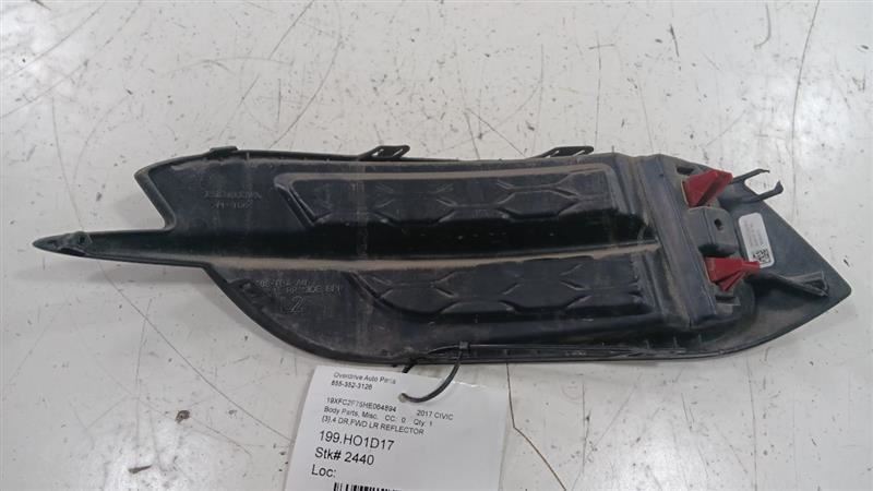 Honda Civic Driver Left Rear Reflector 2016 2017 2018 2019