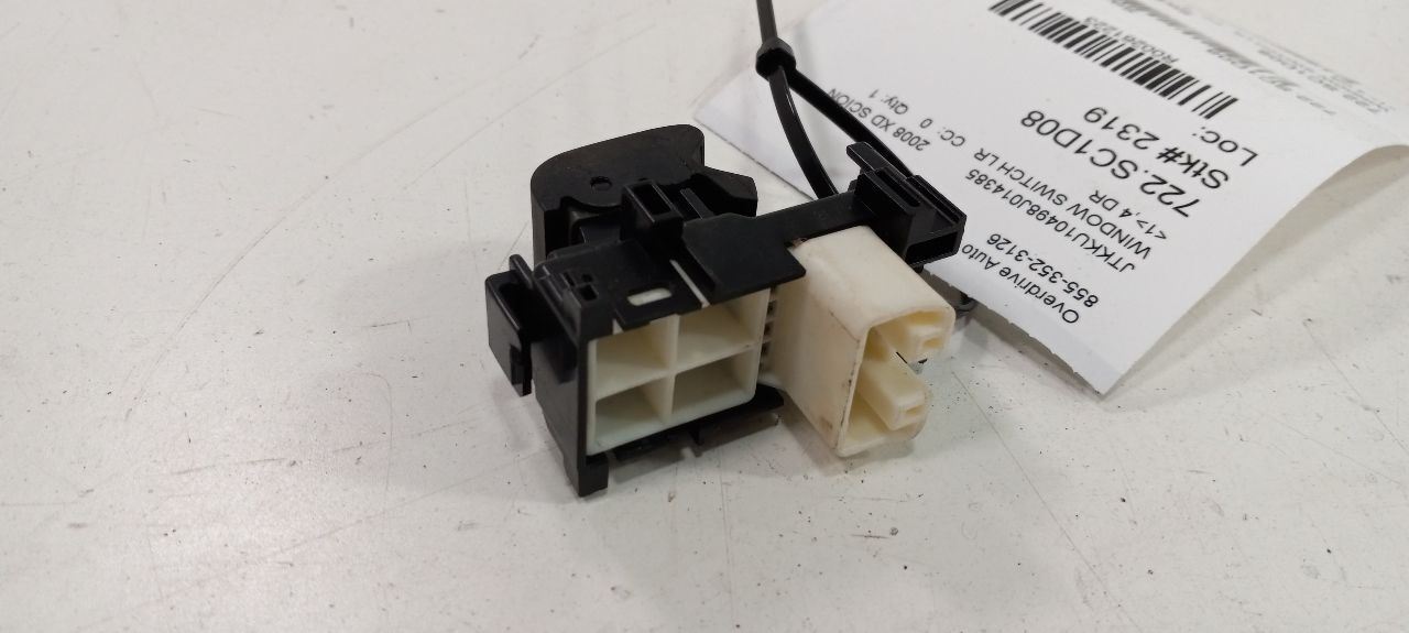 XD Scion Window Switch Power Left Driver Rear 2008 2009 2010 2011 2012