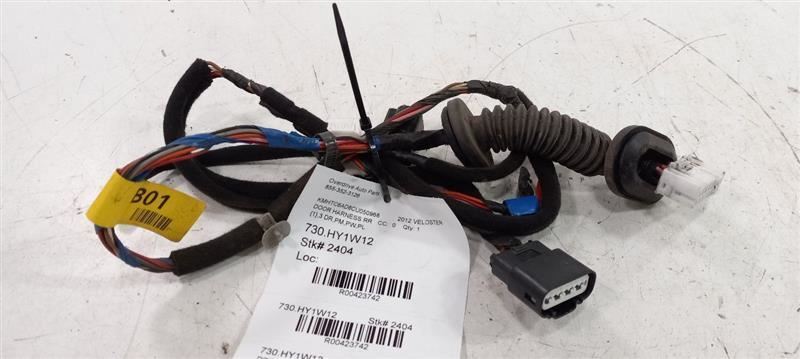 Hyundai Veloster Door Harness Wire Wiring Right Passenger Rear 2012 2013 2014