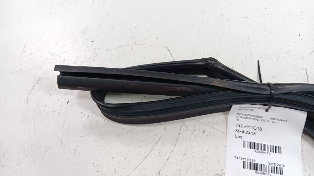 Hyundai Sonata Door Glass Window Seal Rubber Left Driver Rear Back 2018 2019