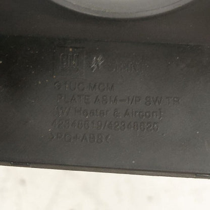 Chevy Trax Temp Temperature Control Bezel Surround Dash Trim  2022 202