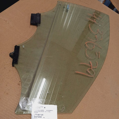 Passenger Right Front Door Glass Window With Acoustic 16-20 Kia Sorent