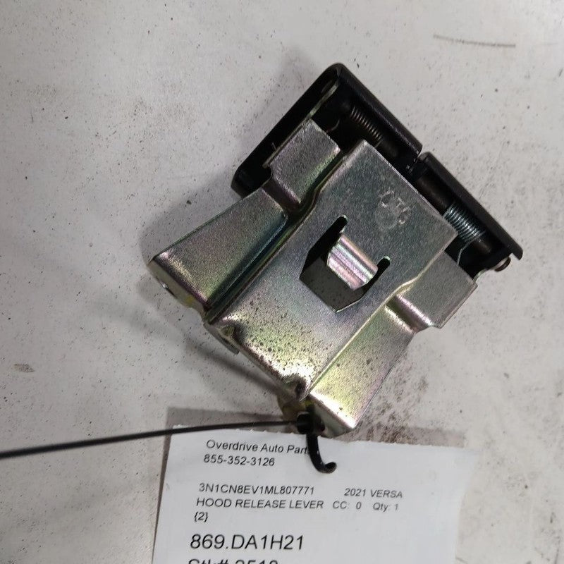 Nissan Versa Hood Latch Release Handle Lever Switch  2023 2022 2021 2020