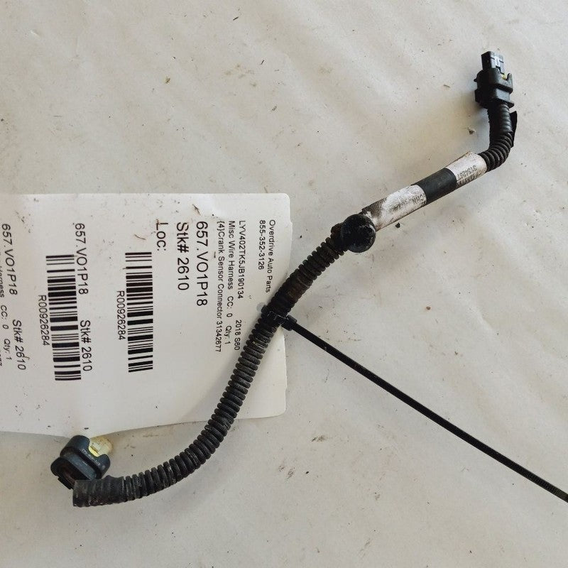 Volvo S60 Crank Sensor Connector Wire {31342677} 2.0 2018 2017 2016