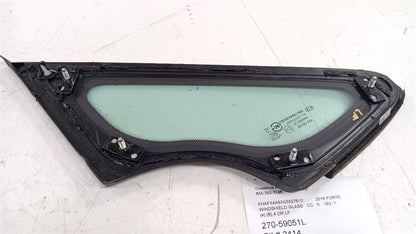 Driver Left Windshield Glass Pillar With Chrome Moulding Fits 14-18 FO