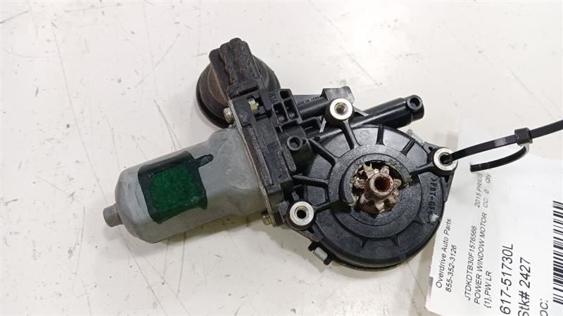Driver Power Window Motor Rear Prius C VIN B3 Fits 12-19 PRIUS 