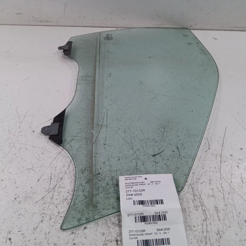 Passenger Right Front Door Window Glass 18-23 Nissan Kicks