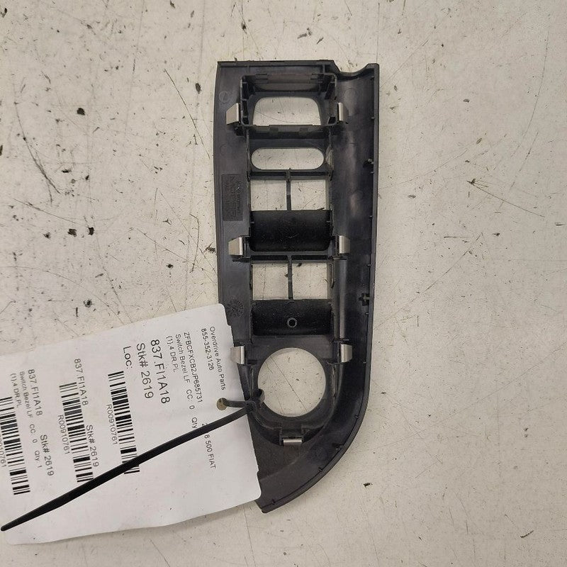 2018 Fiat 500 X Model Window Switch Bezel Trim Left Front