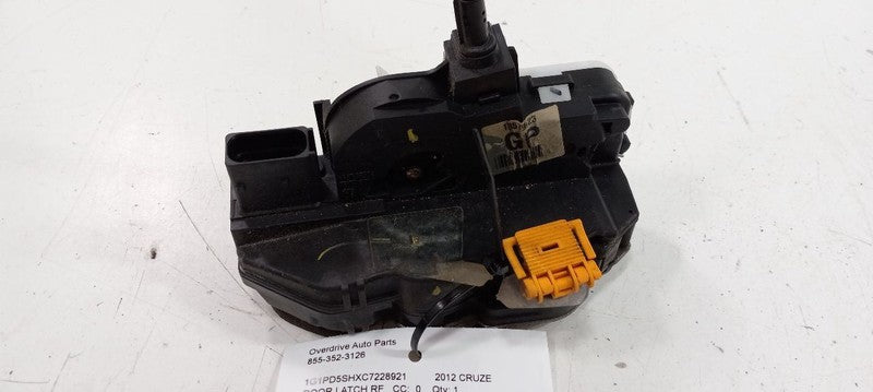 Chevy Cruze Door Latch Lock Right Passenger Front 2011 2012 2013 2014 