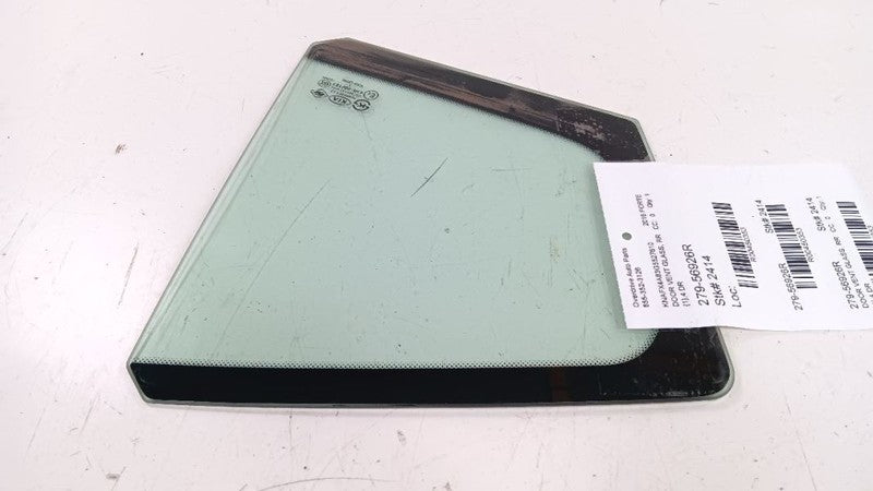 Right Rear Door Vent Glass Window Sedan Fits 14-18 FORTE  OEM