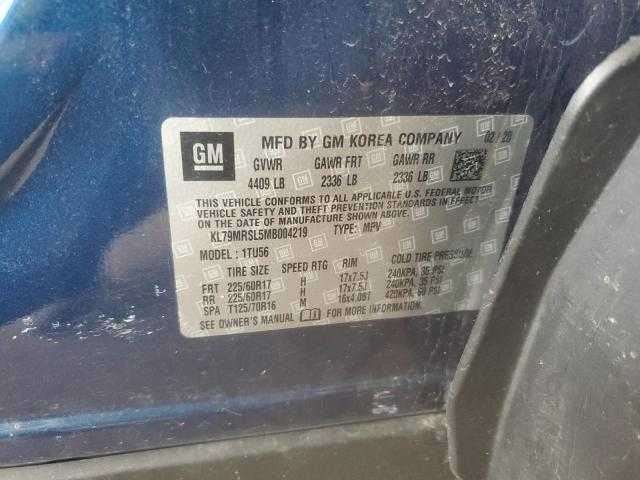 Chevy Trailblazer On Body Door Jamb Seal Rear Right Passenger Back  2021 2022 