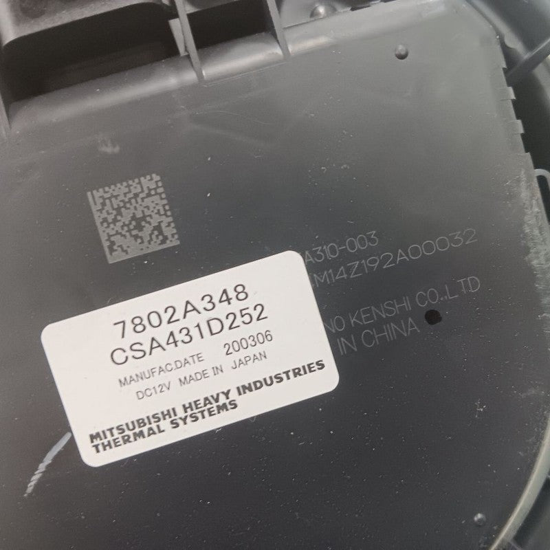 Blower Motor Plug-in Hybrid Phev Fits 20-22 Mitsubishi Outlander