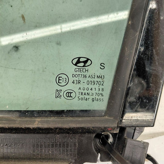 Driver Left Front Door Vent Glass Window Fits 19-23 Hyundai Santa Fe