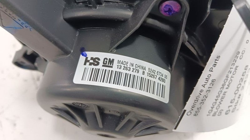 13369460 Blower Motor Fits 11-16 LACROSSE