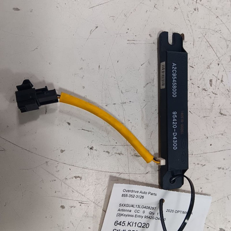 Kia Optima Keyless Entry Antenna Module {95420-D4300} 2020 2019 2018 2017