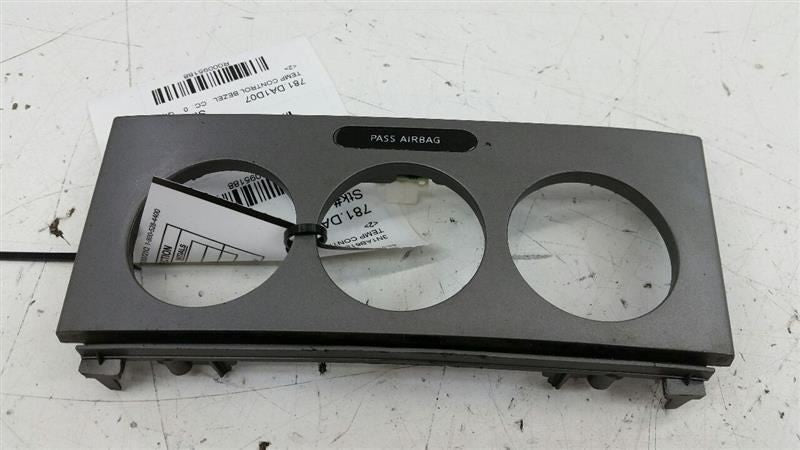 Nissan Sentra Temp Temperature Control Bezel Surround Dash Trim OEM 2007 2008