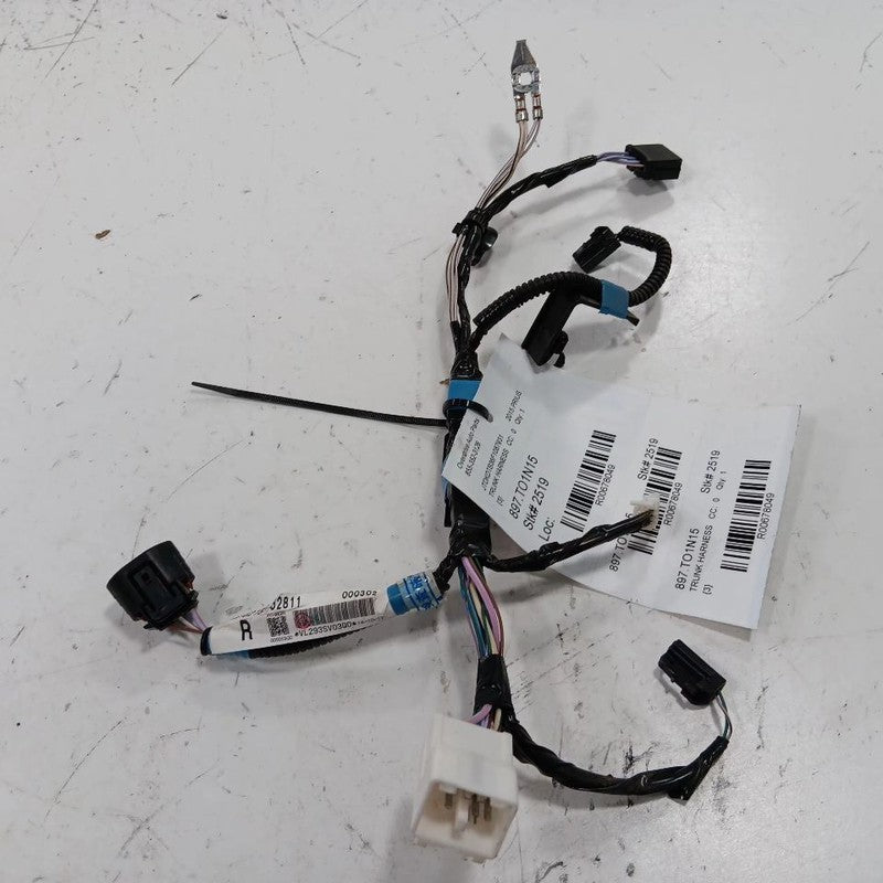 Toyota Prius C Rear Back Trunk Lid Hatch Wire Wiring Harness  2017 201