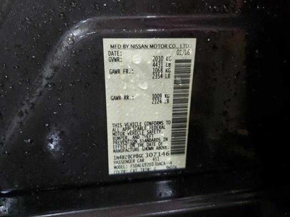 Nissan LEAF Door Glass Window Seal Rubber Left Rear Back  2013 2014 20