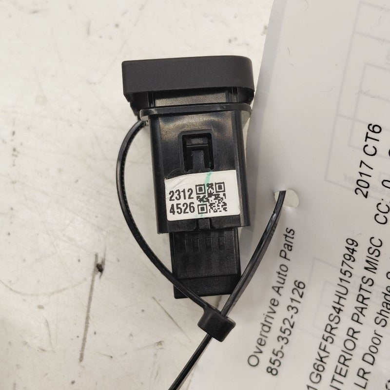 Cadillac CT6 Left Rear Door Shade Switch {299155105} 2018 2017 2016