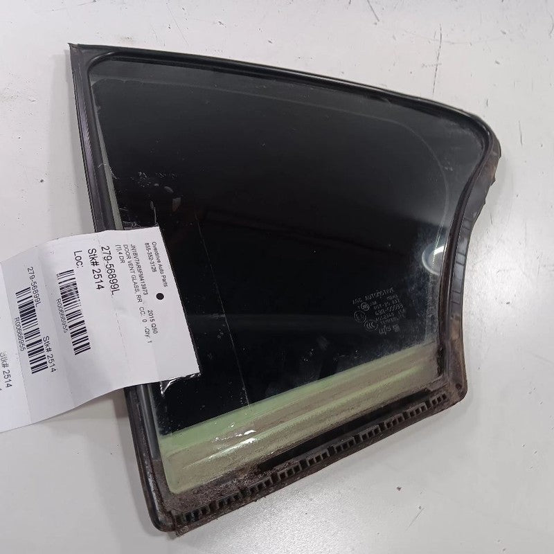 Left Rear Door Vent Glass Window Fits 14-16 INFINITI Q50
