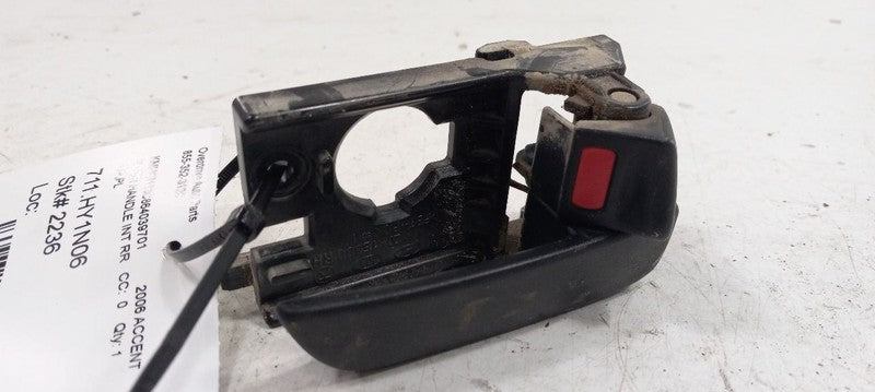 Door Handle Right Passenger Rear Interior Inside 06 Accent OEM