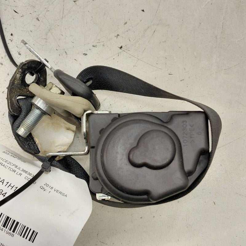 Nissan Versa Note Seat Belt Strap Retractor Left Driver Rear Back 2019