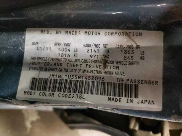 Passenger Right Front Window Regulator Track Fits 10-13 MAZDA 3 OEM