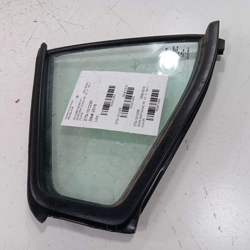 Passenger Right Rear Door Vent Window Glass Fits 20-23 Nissan Versa OE