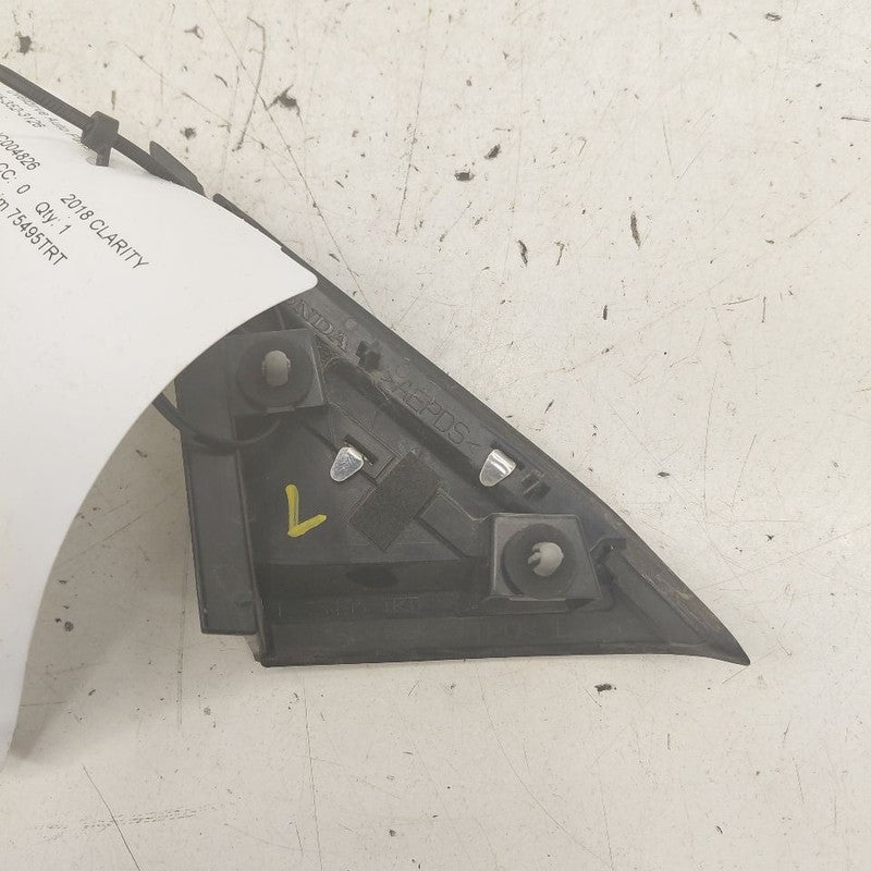 Honda Clarity Driver Left Front Fender Corner Trim {75495TRT} 2018 201
