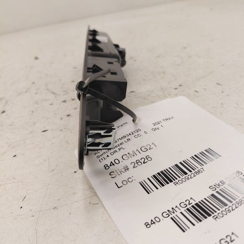 Chevy Trax Window Switch Bezel Left Rear 2022 2021