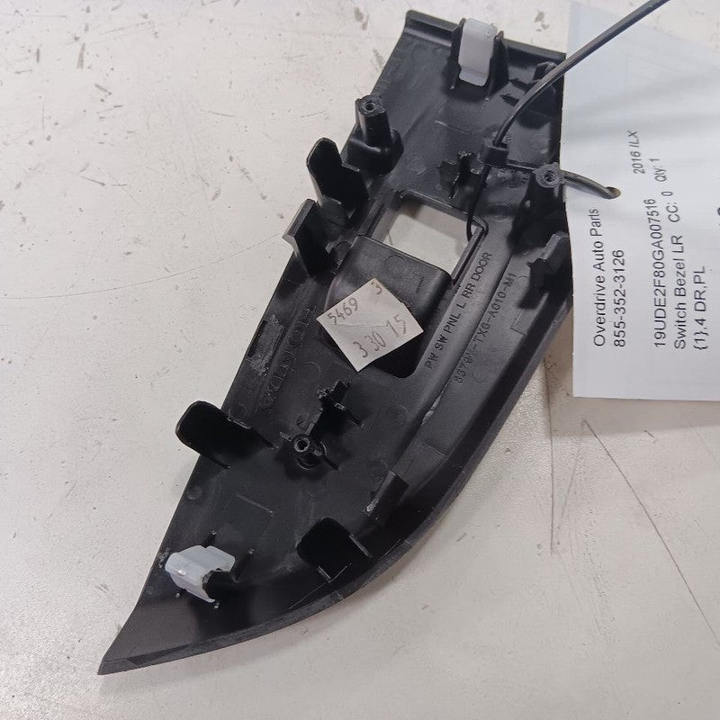 Acura ILX Window Switch Bezel Left Rear 2016 2017 2018