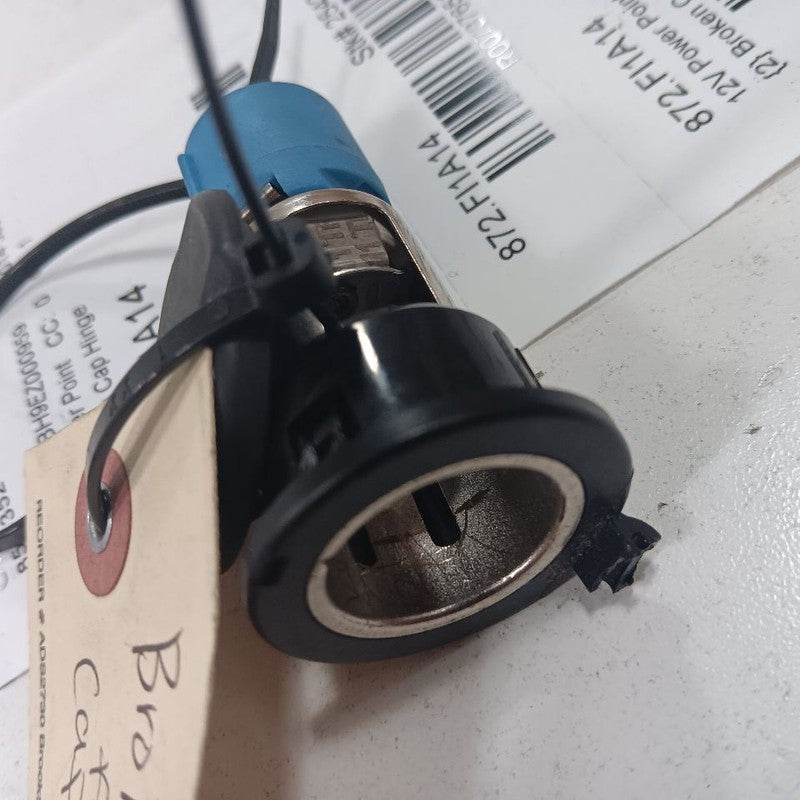 Fiat 500 12V Power Port Socket Broken Cap Hinge 2014 2015 2016 OEM