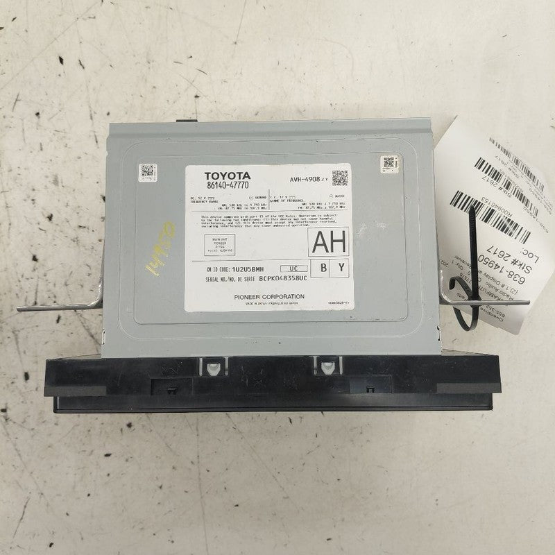 Audio Equipment Radio Display And Receiver Prius VIN Fu 21-22 Toyota P