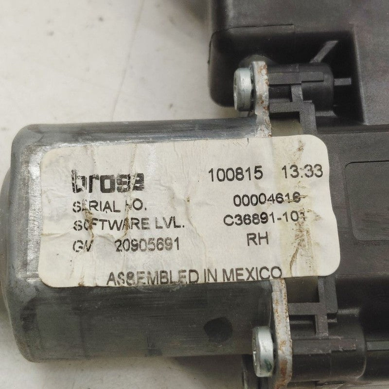 Passenger Right Rear Power Window Motor Fits 13-19 Cadillac XTS