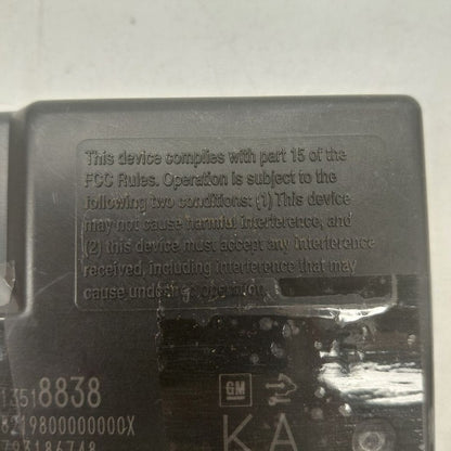 Theft-locking Keyless Entry Control Module ID 13518843 20-25 Buick Enc