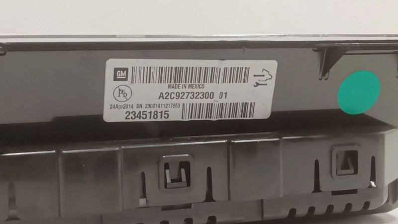 Speedometer Gauge Cluster MPH Fits 14-15 VOLT OEM